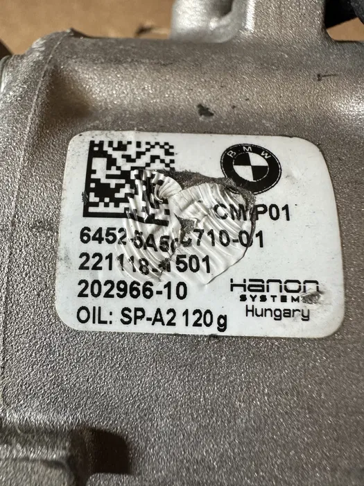 Sistem climatizare - Compresor AC O.E. 64525a5c710 - BMW X1 F48 X2 F39 seria 2 F45 F46 F40 F60