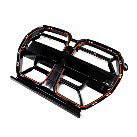 Elemente caroserie - Grila frontala negru lucios O.E. 51138087848 - BMW G80 M3 CS