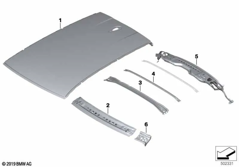 Plafon - PLAFON PANORAMIC MODEL PENTRU TRAPA ELECTRICA O.E. 41009466164 - BMW SERIA 1 F40