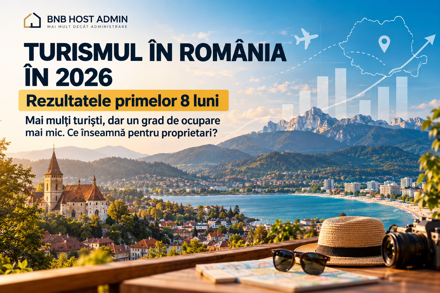 Turismul în România în 2026: mai mulți turiști, dar un grad de ocupare mai mic. Ce arată primele 8 luni?