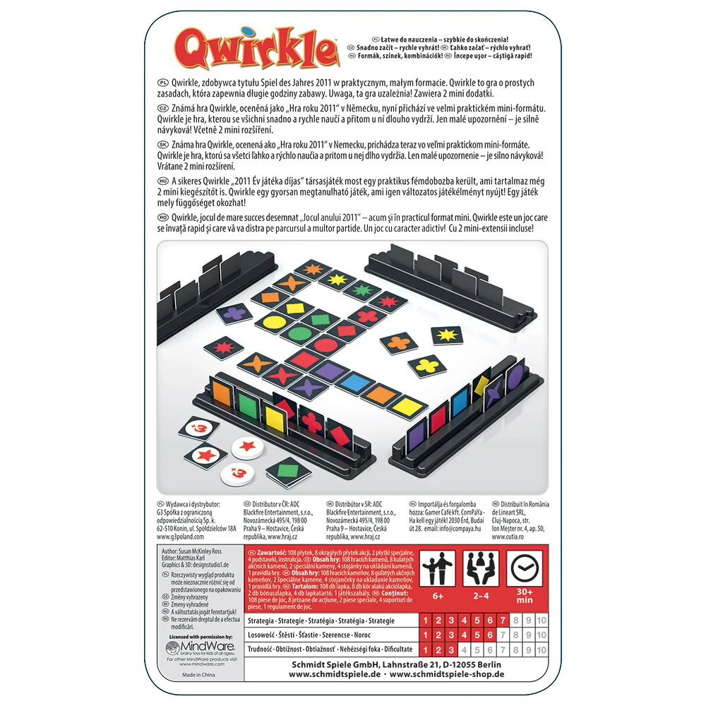 Qwirkle – Joc de masa abstract (cutie metalica) [3]