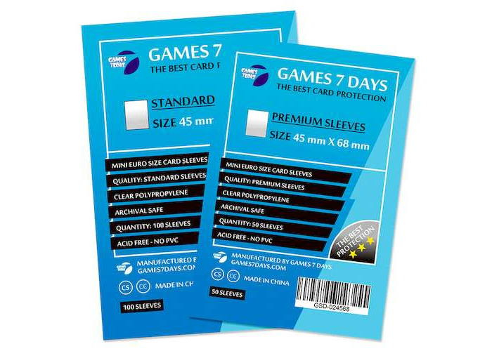 Sleeves 45x68 mm Mini Euro (100 buc) [2]
