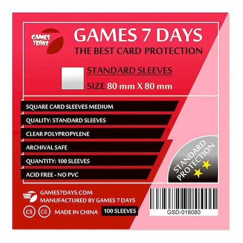 Sleeves 80x80 mm Square Medium (100 buc) [1]