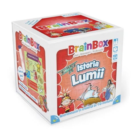 Jocuri de masa pentru Copii - BrainBox: Istoria Lumii – Joc educativ de memorie