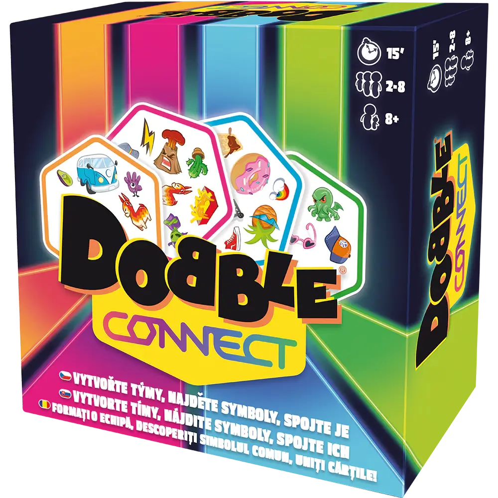 Jocuri de Masa in Romana - Dobble Connect (ro) – Joc de Atentie si Viteza