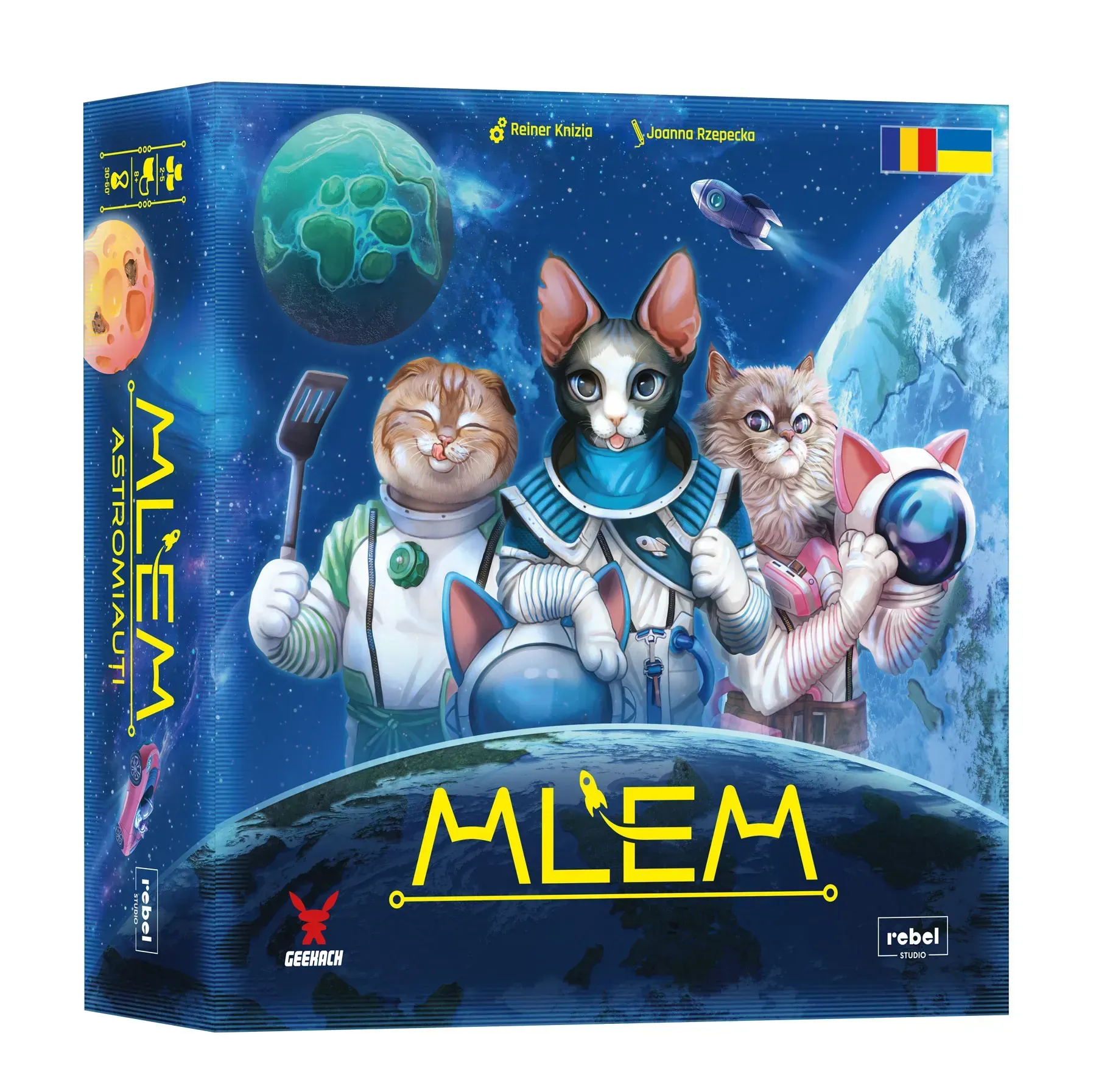 Jocuri de Familie - MLEM: Astromiauti – Joc de familie cu pisici (Ro-Ua)