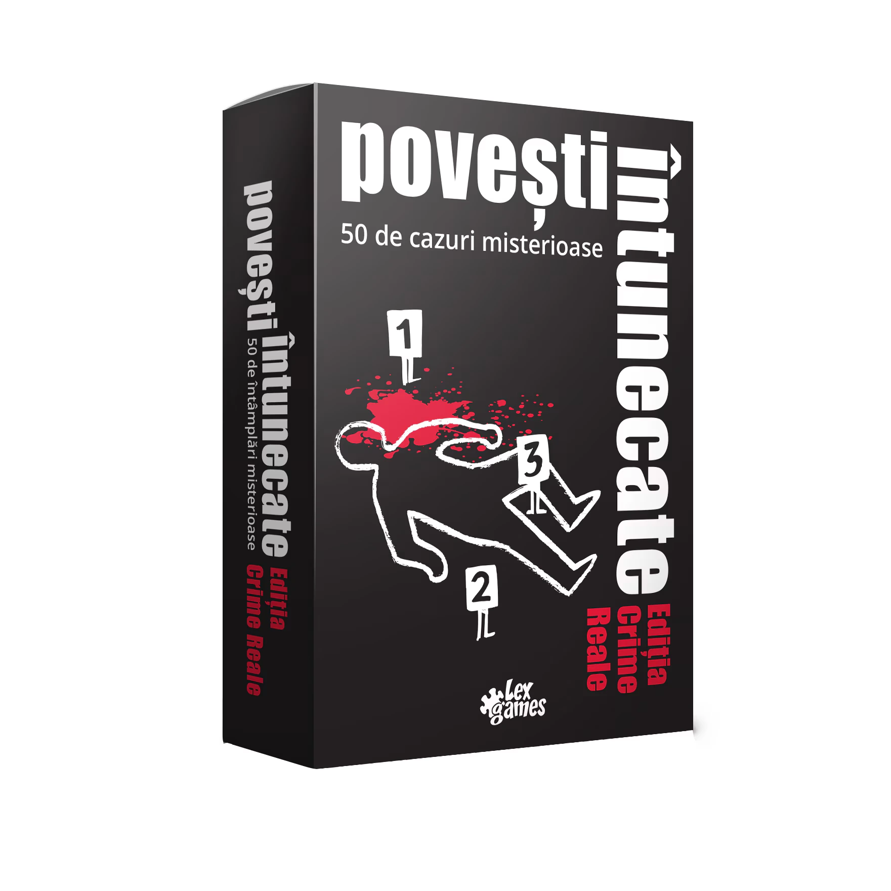 Jocuri de Societate - Povesti intunecate: Crime reale / Black Stories (Ro)