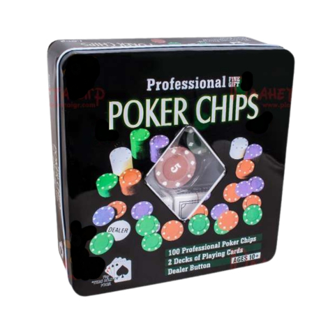 Set de Poker – 100 / 300 Jetoane cu Accesorii [1]