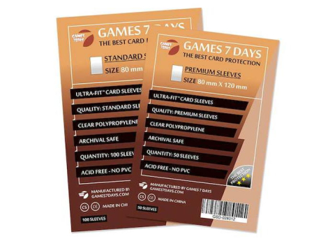 Accesorii jocuri de societate - Sleeves 80x120 mm Ultra-Fit (100 buc)