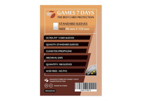 Sleeves 80x120 mm Ultra-Fit (100 buc) [1]