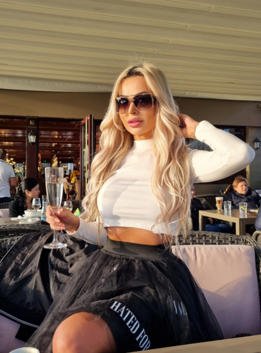 Bluza sheer white