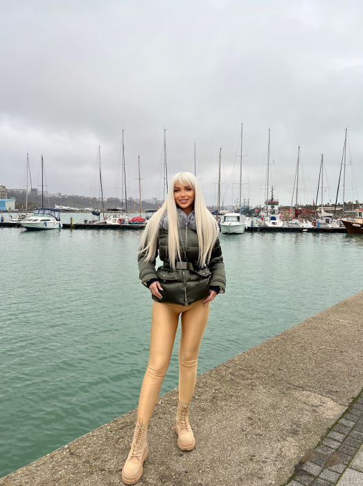 Colanti Luciosi Aurii Dama Gold cu Talie Inalta din Lycra Modelatori si Anticelulitici | BOMBFIT [4]