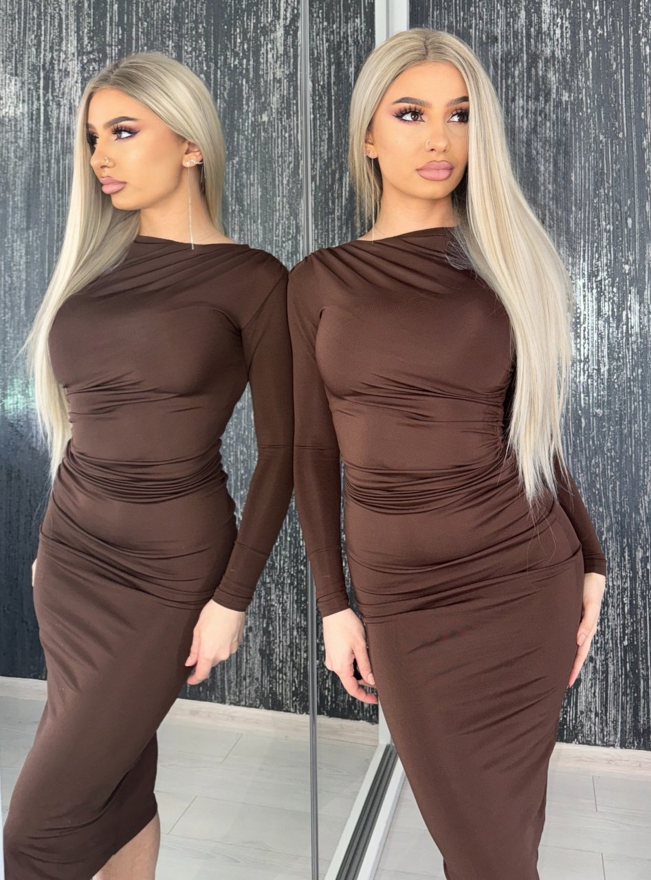 Rochie Midi Beige