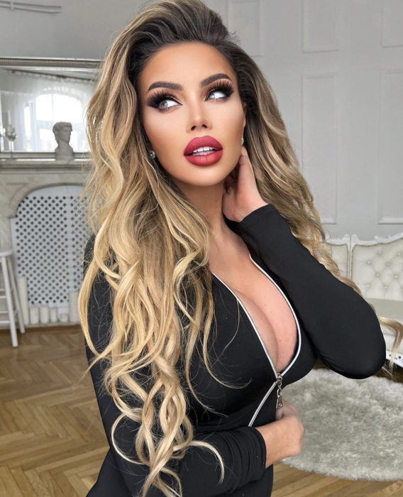 Salopeta Neagra Dama Lunga Modelatoare Compresiva cu Textura Mata Black Cat Anticelulitica Efect Push Up Eleganta Elastica | BOMBFIT [10]