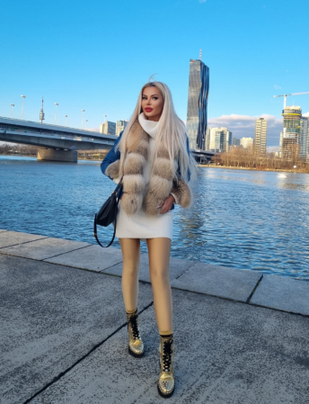 Colanti Luciosi Aurii Dama Gold cu Talie Inalta din Lycra Modelatori si Anticelulitici | BOMBFIT [2]