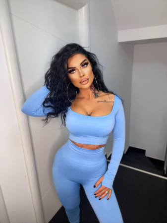 COMPLEURI - Compleu Albastru Dama Essential Blue Seamless Fara Cusaturi Modelator si Compresiv Pentru Fitness Sala Sport | BOMBFIT