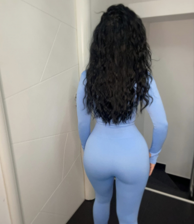 Compleu Albastru Dama Essential Blue Seamless Fara Cusaturi Modelator si Compresiv Pentru Fitness Sala Sport | BOMBFIT [1]