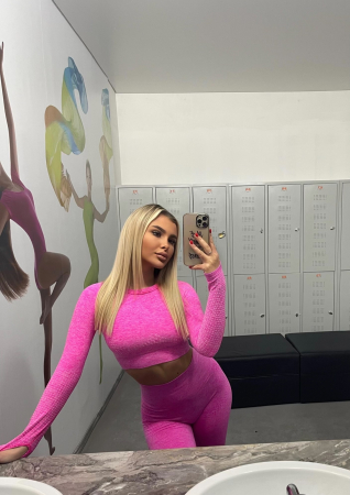 Compleu Roz Dama Candy Pink Seamless Fara Cusaturi Modelator si Compresiv Pentru Fitness Sala Sport | BOMBFIT [6]