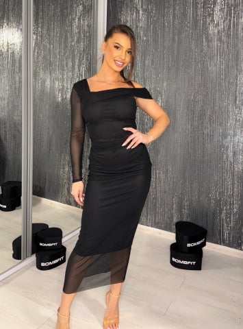 ROCHII & FUSTE - Rochie Black Sensation Eleganta Neagra | BOMBFIT