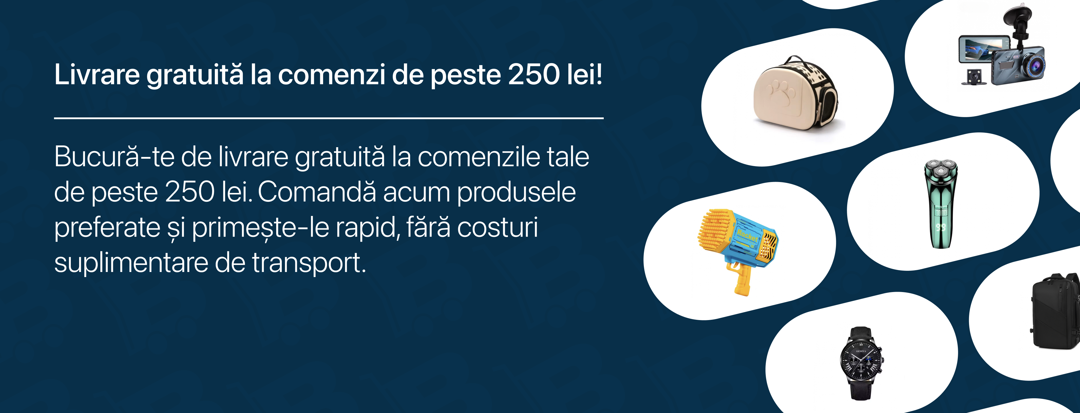 Livrare gratuită la comenzi de peste 250 lei!