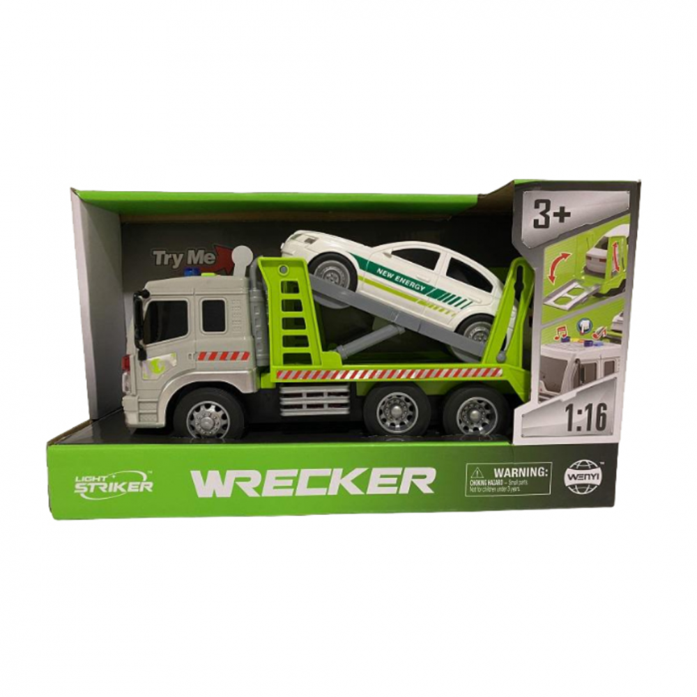 Set mașină și camion tractare pe rampă [8]