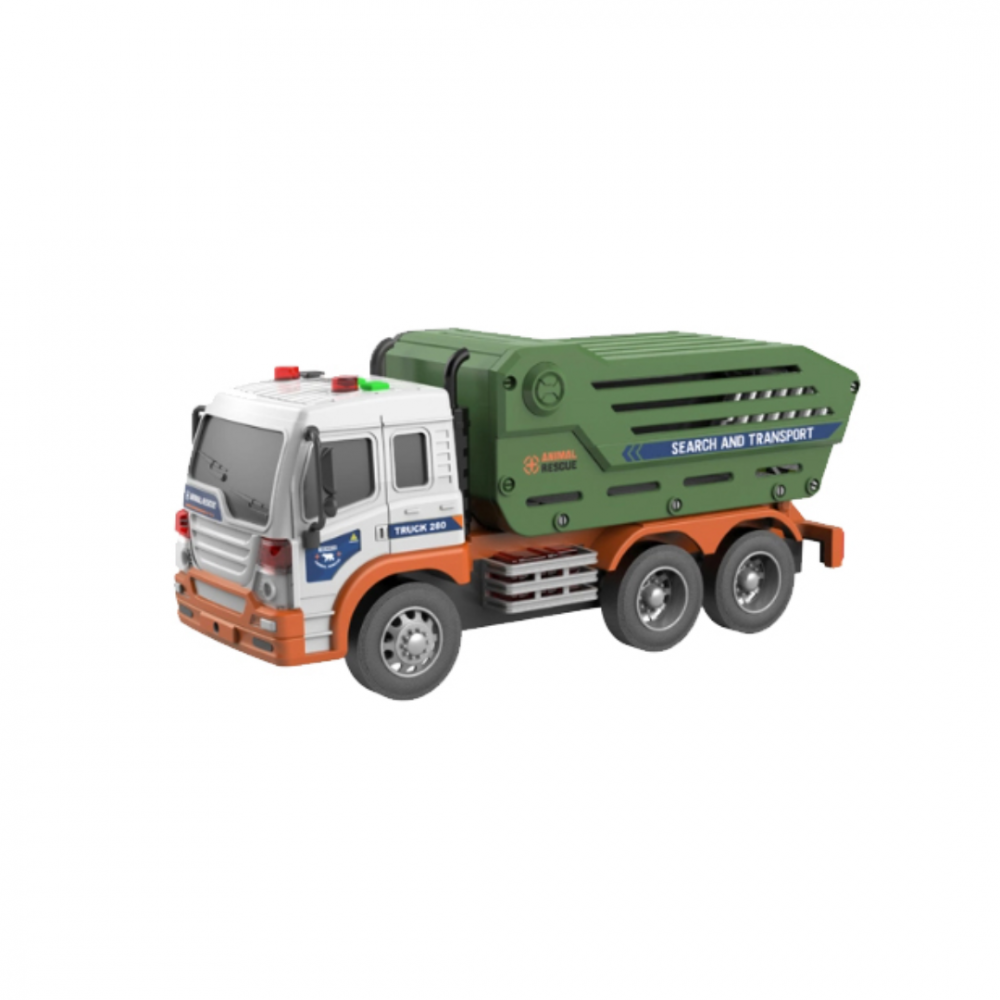 Camion cu cușcă pentru salvare animale sălbatice și figurine [1]