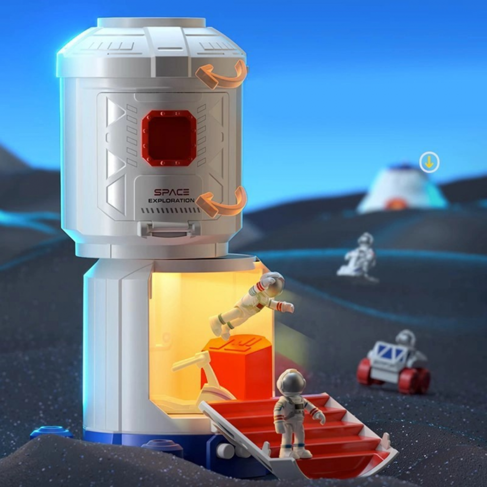 Stație spațială cu 2 figurine astronauți [2]