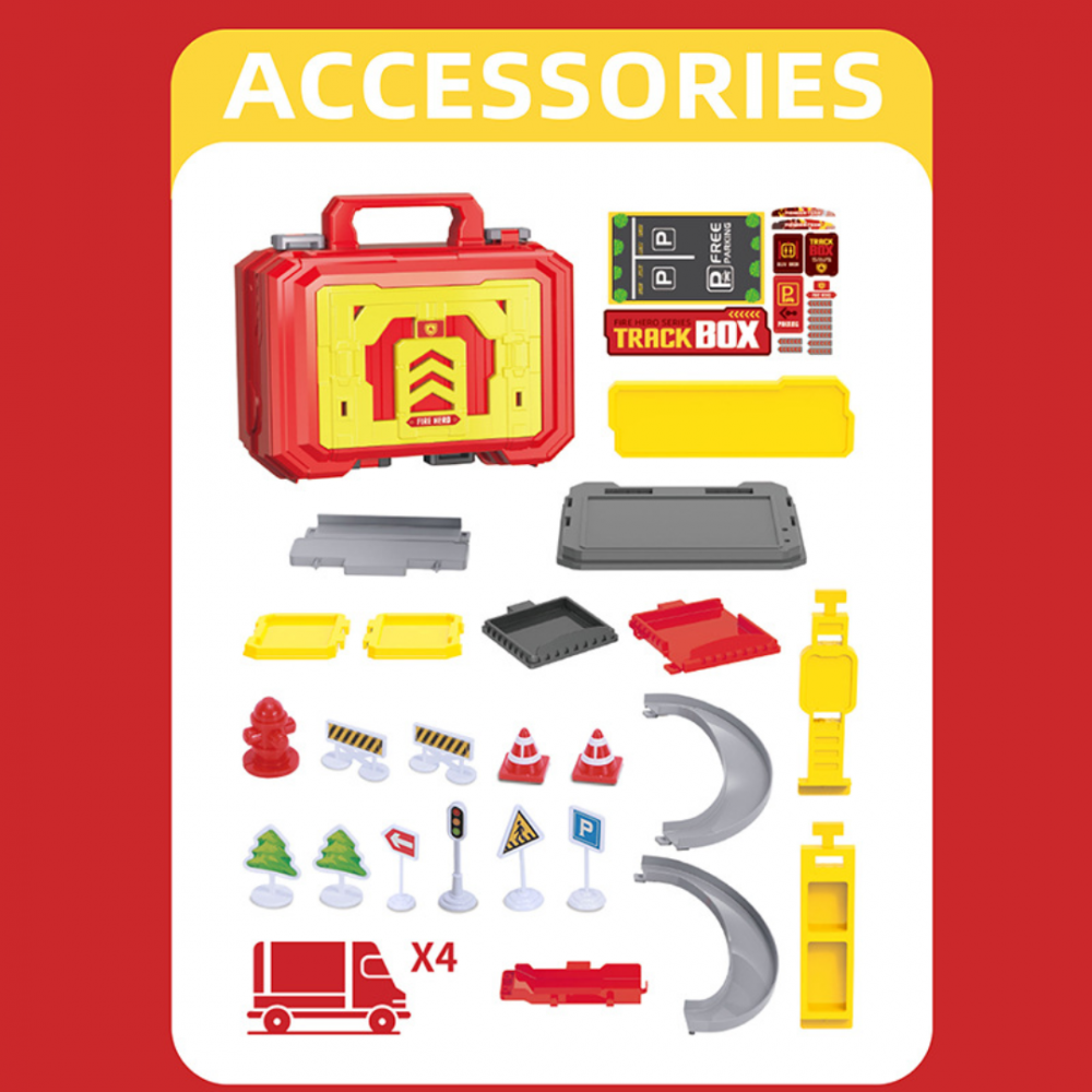 Parcare și stație cu 2 nivele departament pompieri, cu 4 mașini incluse și cutie depozitare [3]