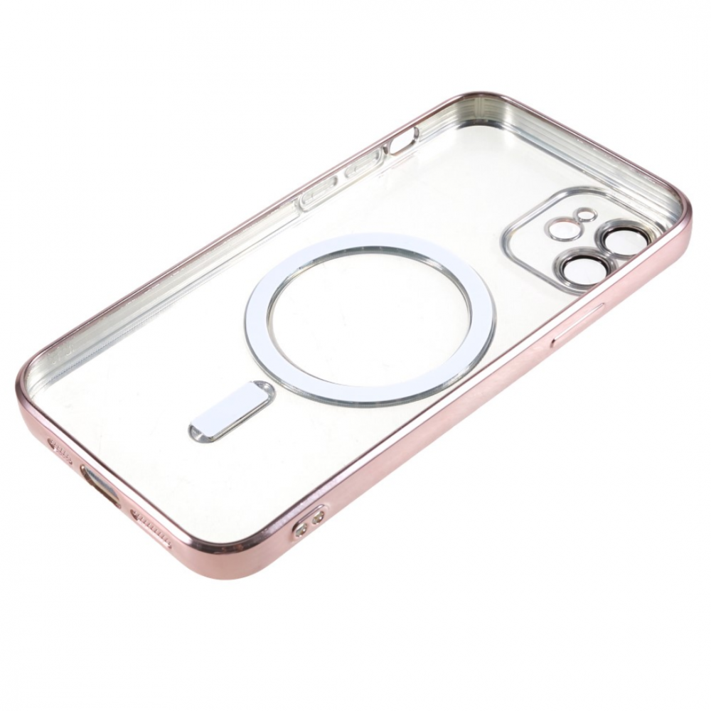 Husă protecție telefon de sticlă pentru iPhone 12 Pro Max, Rose Gold [4]