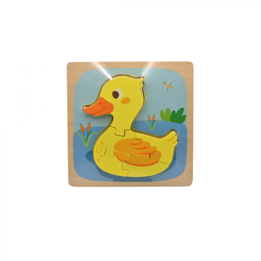 Puzzle 3D din lemn, model rățușcă [7]