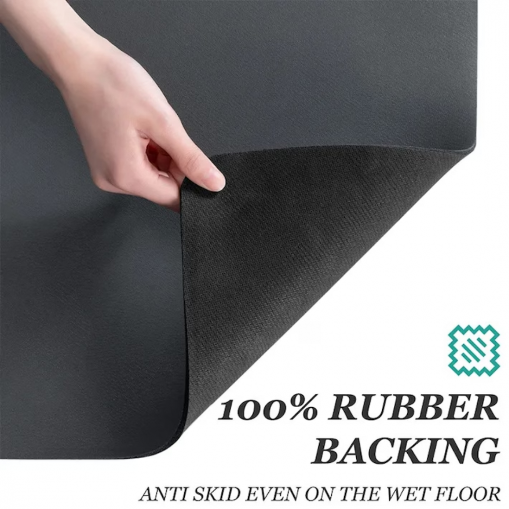 Covoraș absorbant anti-alunecare cu uscare rapidă, 30x40 cm, negru [5]