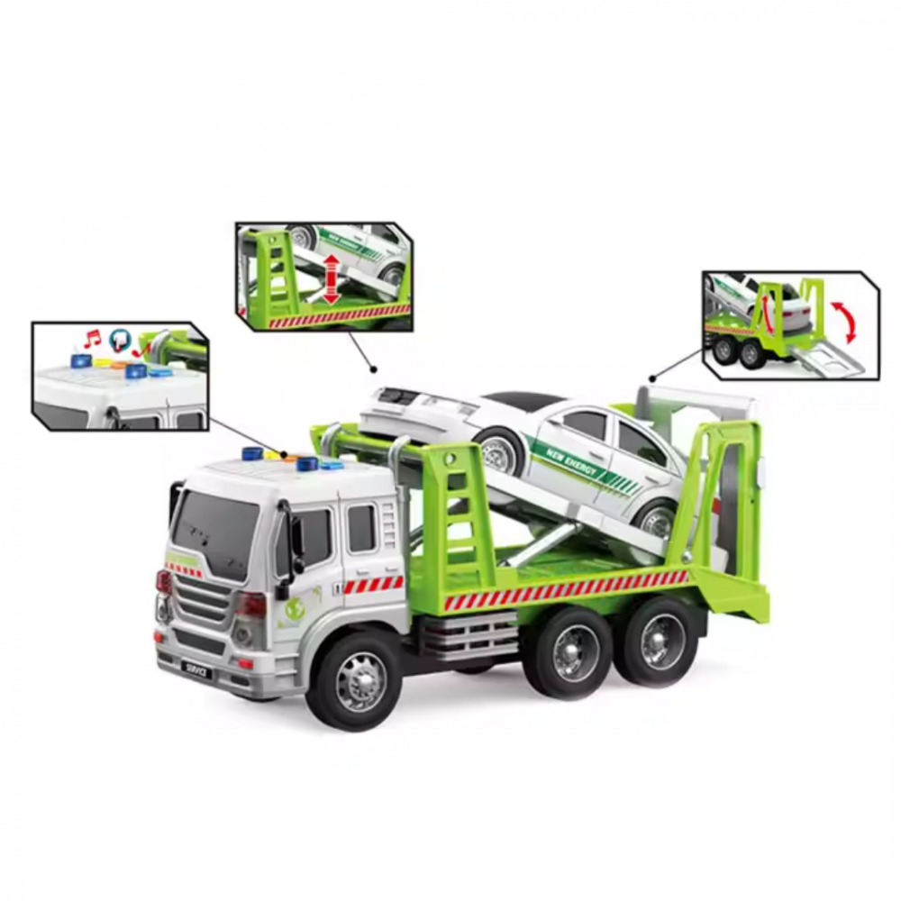 Set mașină și camion tractare pe rampă [3]