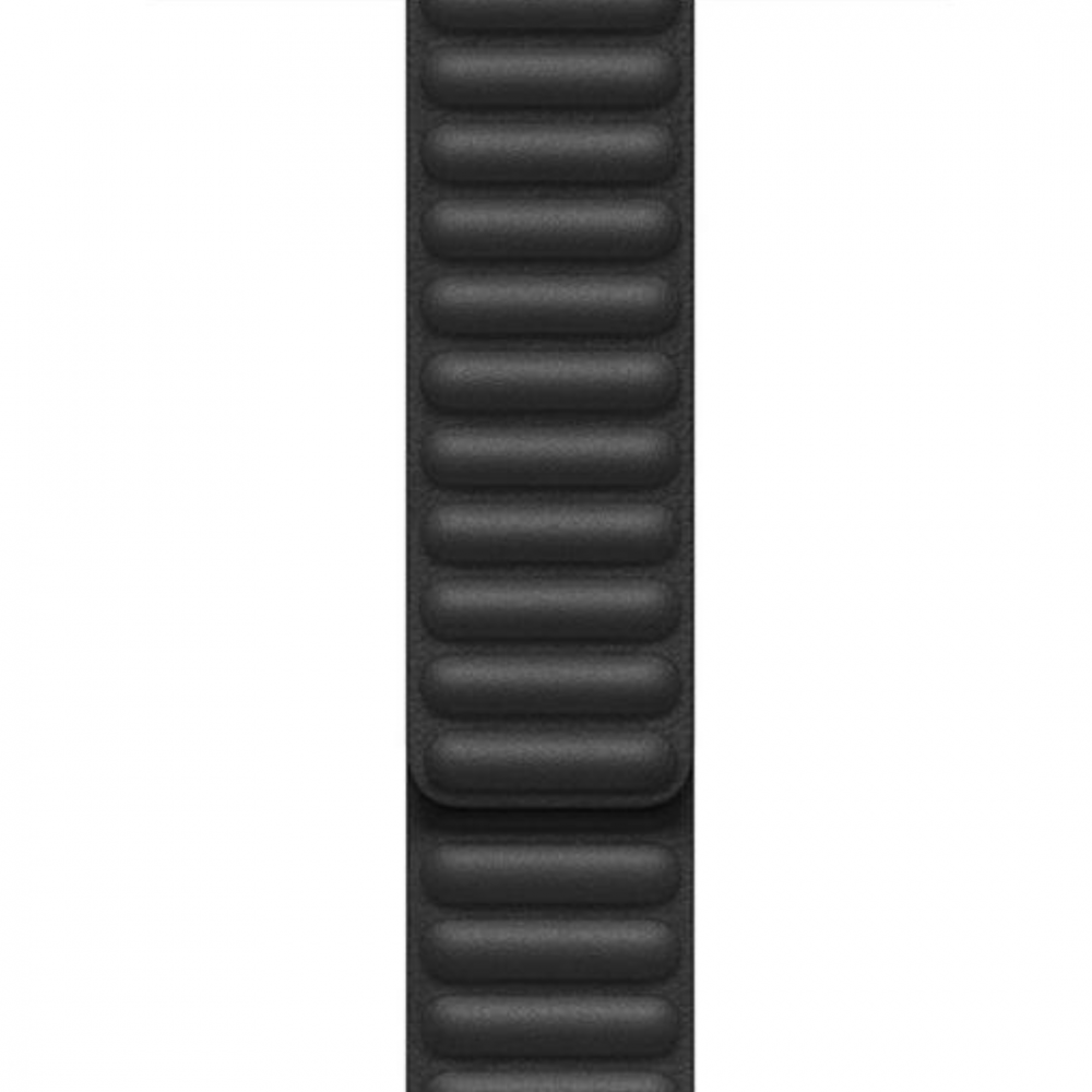 Curea magnetică din piele compatibila cu Apple Watch 42/44/45/49mm, reglabila, Midnight Black [3]