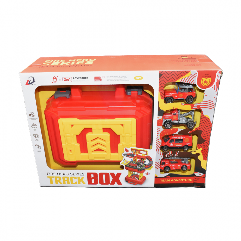 Parcare și stație cu 2 nivele departament pompieri, cu 4 mașini incluse și cutie depozitare [5]