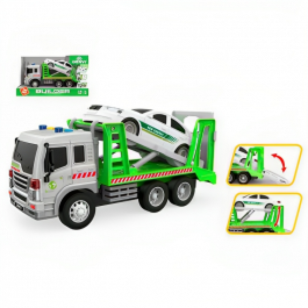 Set mașină și camion tractare pe rampă [6]