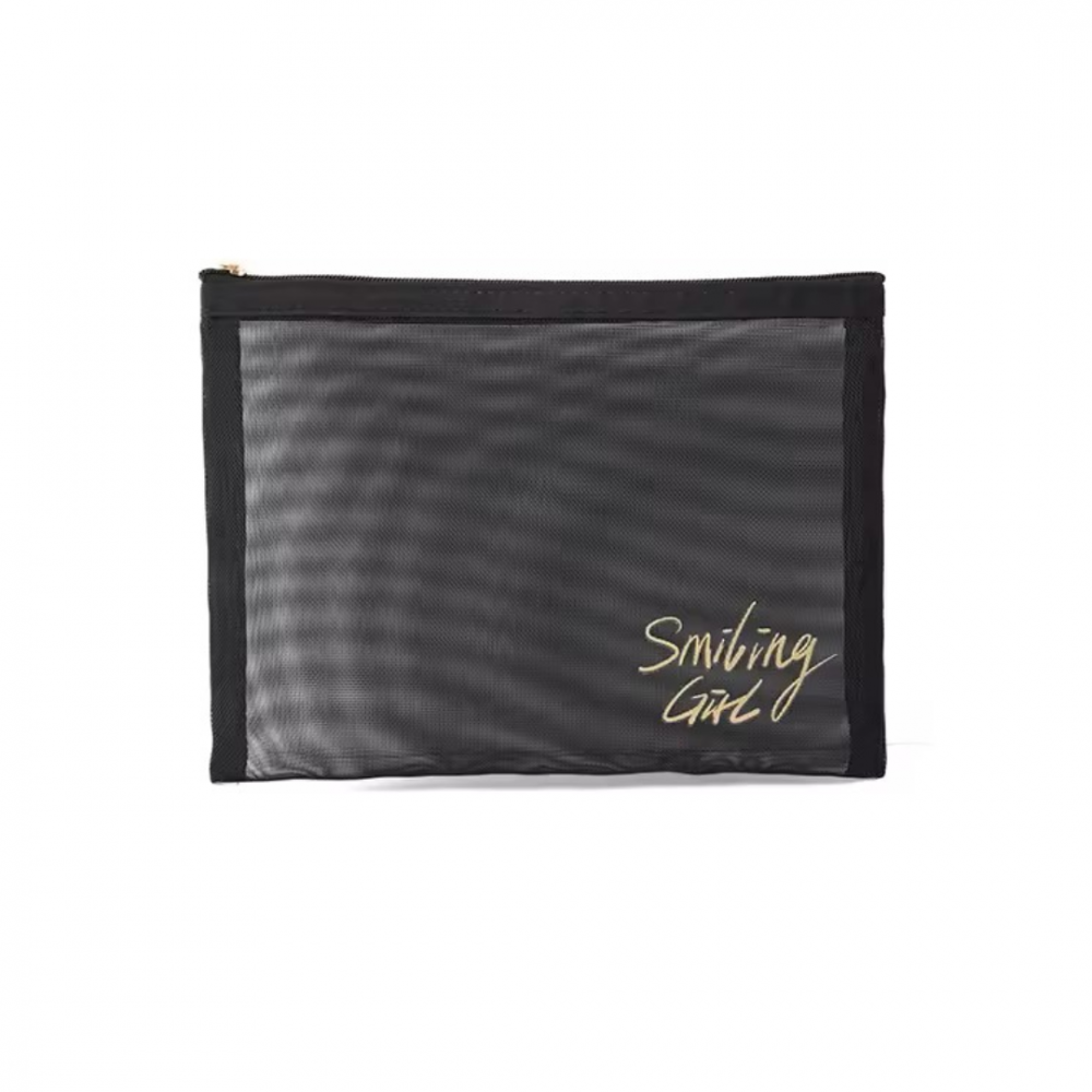 Set 5 piese portfarduri cu fermoar din plasă, Negru [6]