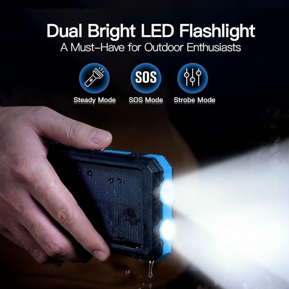 Baterie externă cu încărcare solară 10.000mAh [2]