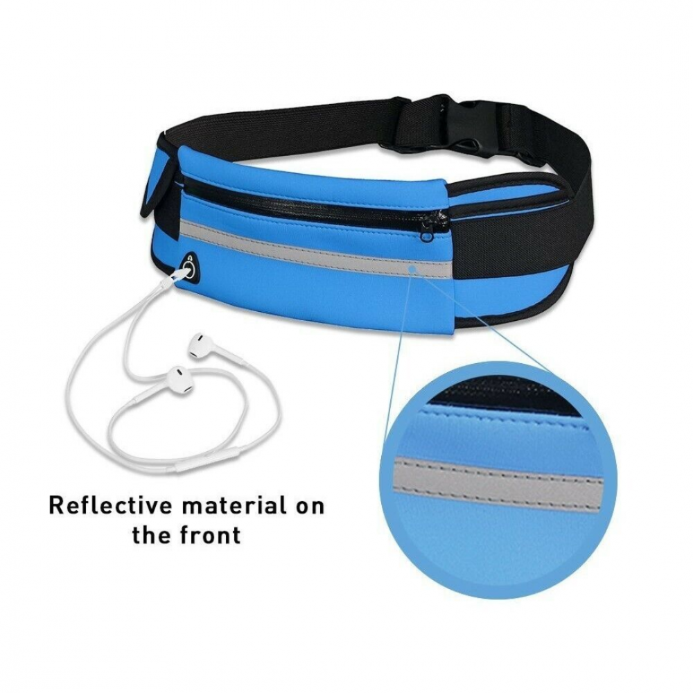 Centură alergare tip borsetă, bleu [5]