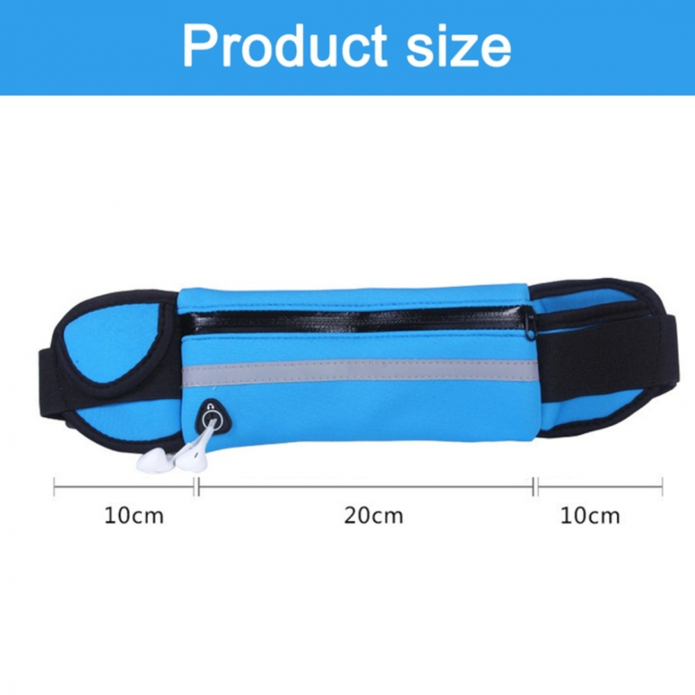 Centură alergare tip borsetă, bleu [3]