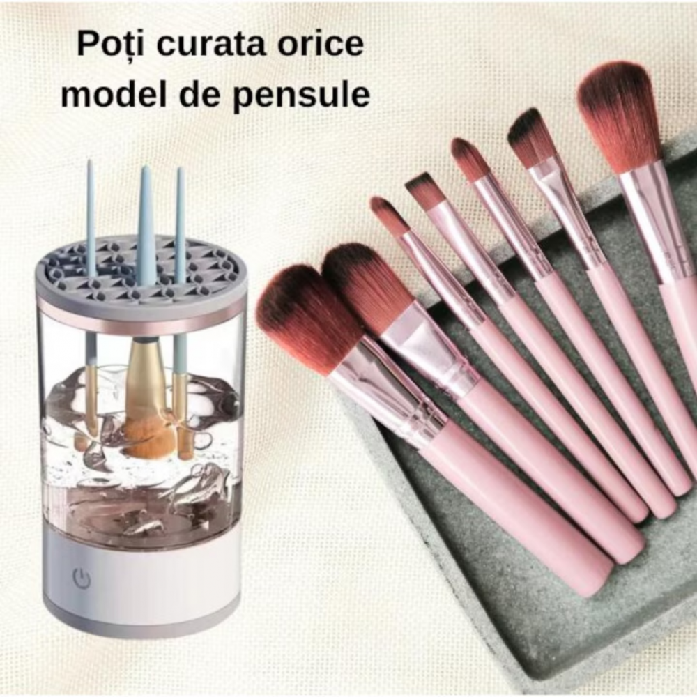 Aparat portabil pentru curățarea pensulelor de machiaj, 7000 RPM [4]