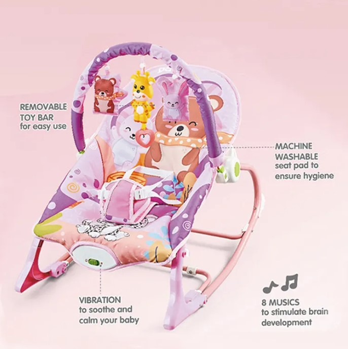 Balansoar si scaun 10 in 1 pentru bebelusi si copii, varsta 0luni +, cu vibratii calmante, greutate maxima admisa 25 kg [5]