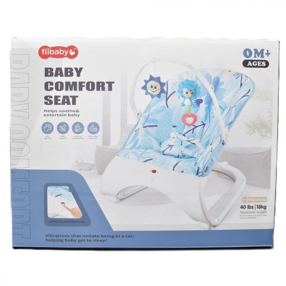 Balansoar și scaun 3 în 1 pentru bebeluși și copii, Bleu [5]