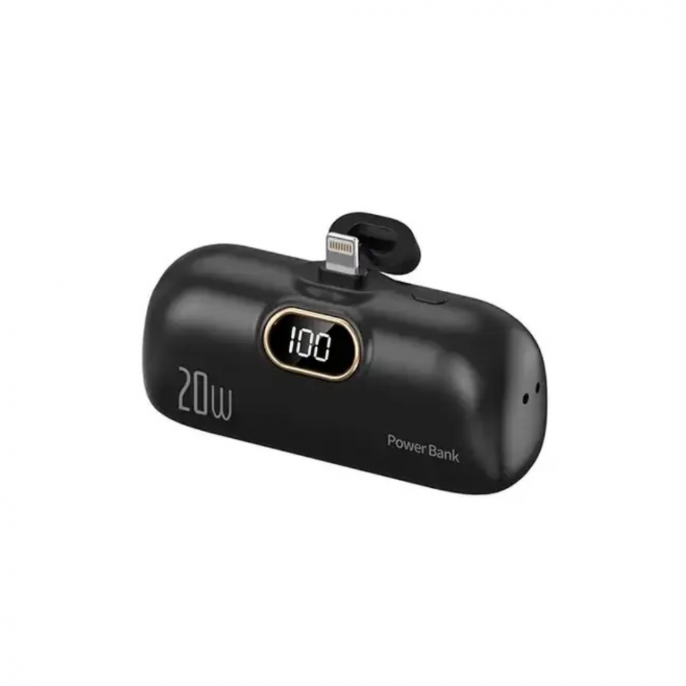 Baterie externă lightning 5000mAh, neagră [1]