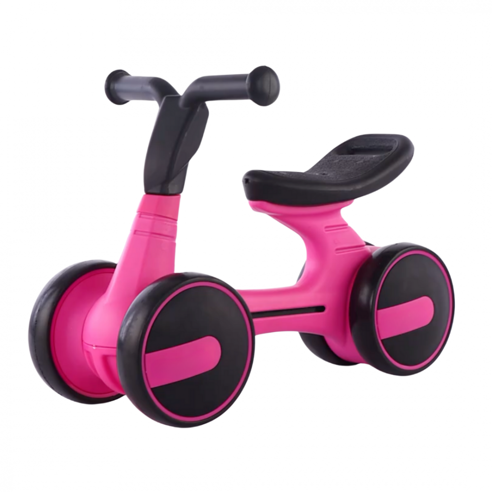 Bicicleta fără pedale cu 4 roți, Roz [1]