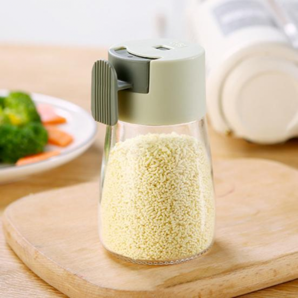 Borcan pentru condimente cu recipient, Verde [2]