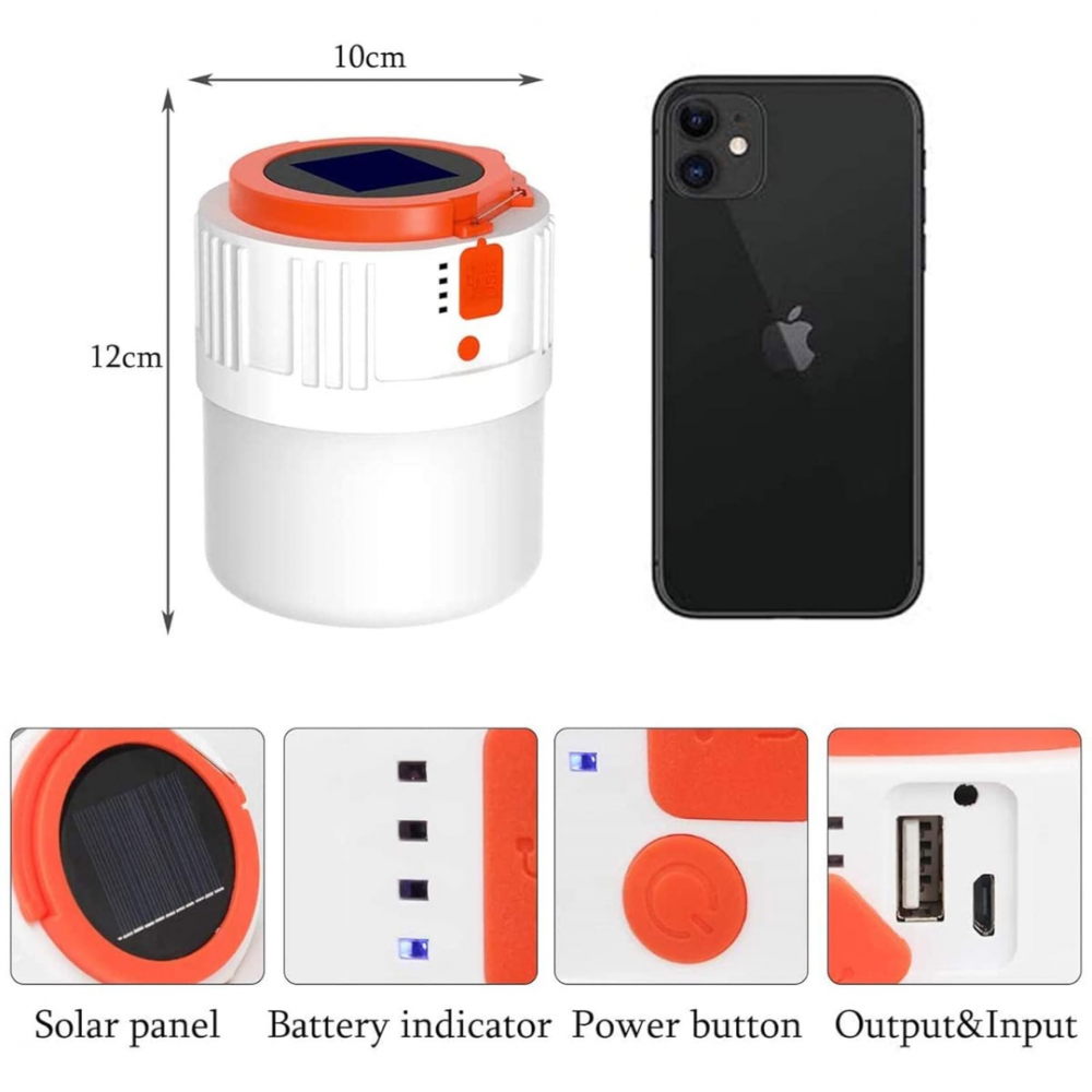 Lampă solară portabilă 3 în 1 pentru camping [3]