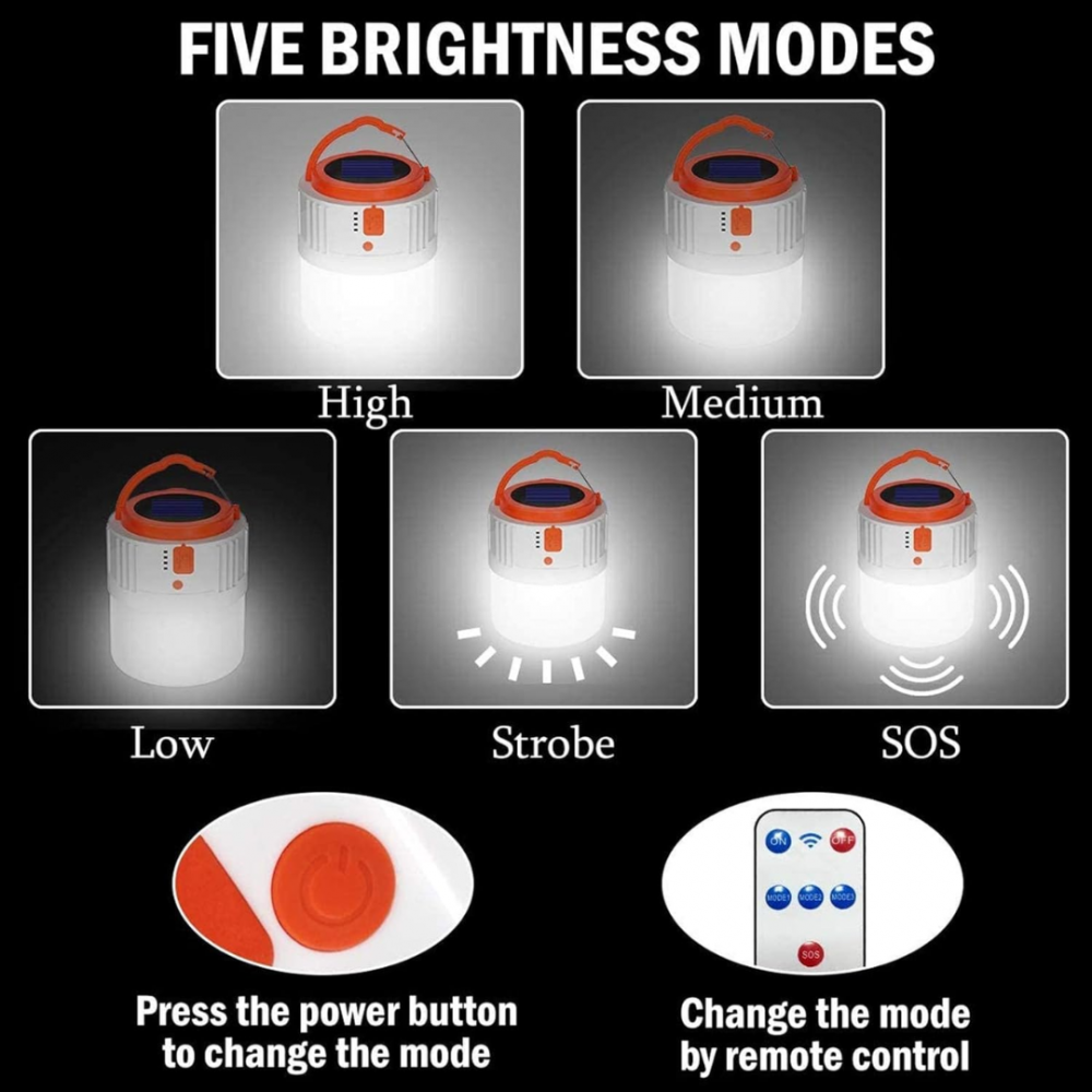 Lampă solară portabilă 3 în 1 pentru camping [2]