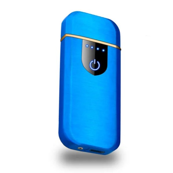 Bricheta electrica, indicator baterie cu activare Touch, reincarcabila USB, Albastru [1]