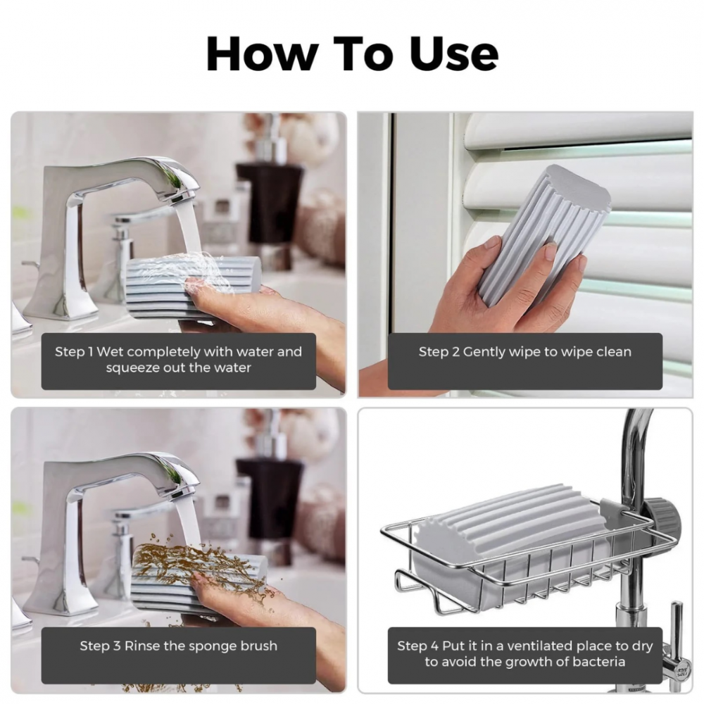 Burete multifuncțional PVA cu absorbție ridicată, galben [3]