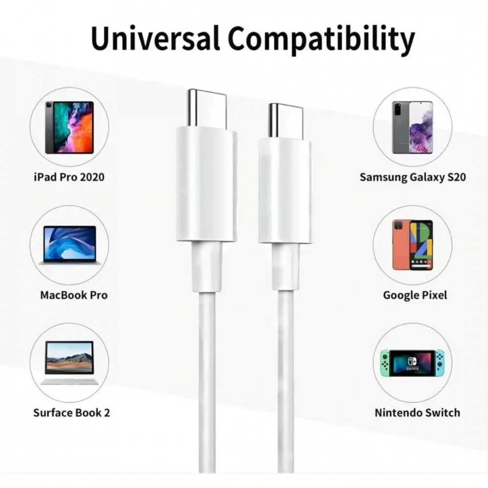 Cablu USB-C la USB-C, 1m, gri [2]